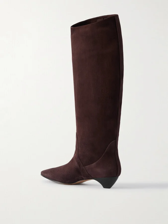 Le Monde Béryl - Allegra Suede Riding Boots - Brown - Image 3