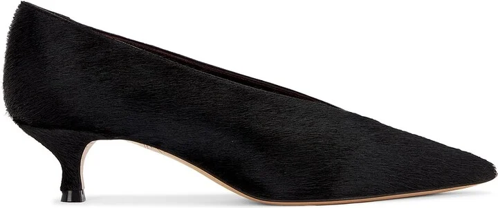 LE MONDE BÉRYL Babouche Kitten Heel in Black