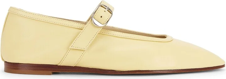 LE MONDE BÉRYL Ballet Leather Mary Jane in Ivory