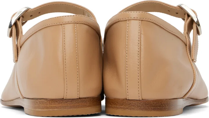 Le Monde Beryl Beige Ballet Mary Jane Ballerina Flats - Image 2