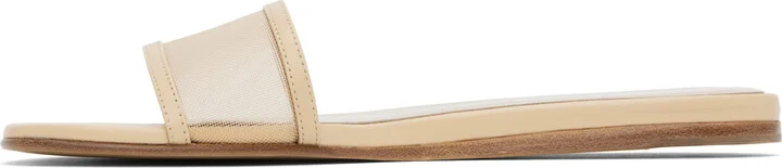 Le Monde Beryl Beige Mesh Pool Sandals - Image 3