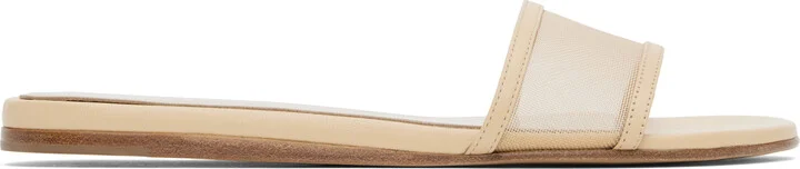 Le Monde Beryl Beige Mesh Pool Sandals