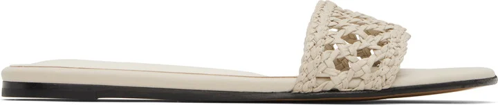 Le Monde Beryl Beige Woven Pool Slides