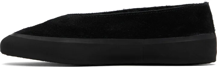 Le Monde Beryl Black Apres Sci Suede Shearling Loafers - Image 3