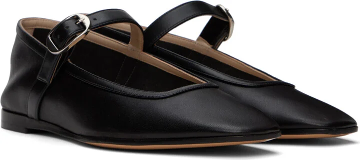 Le Monde Beryl Black Ballet Mary Jane Ballerina Flats - Image 4