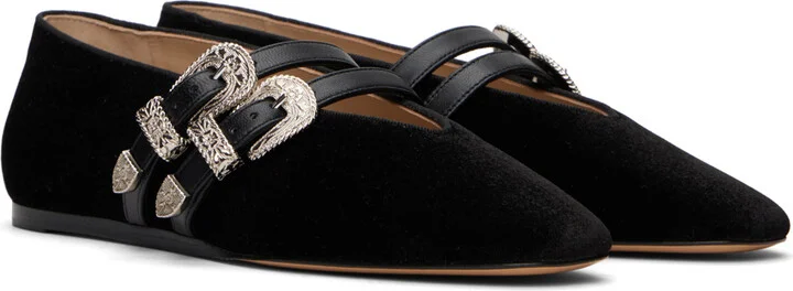 Le Monde Beryl Black Claudia Ballerina Flats - Image 4