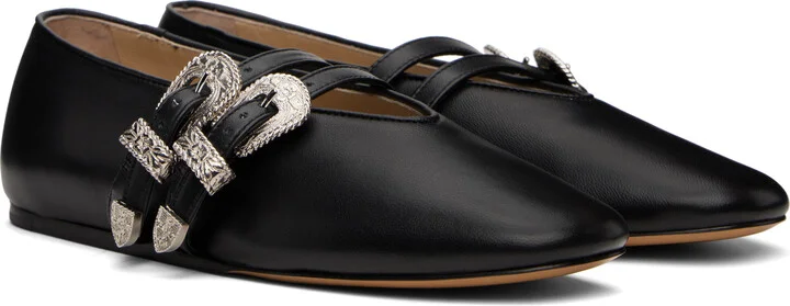 Le Monde Beryl Black Claudia Ballerina Flats - Image 4