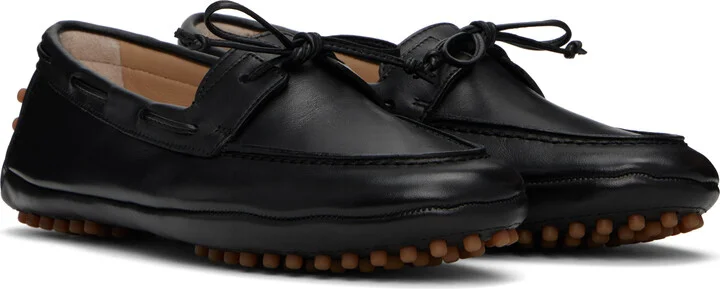 Le Monde Beryl Black Driver Slip-on Loafers - Image 4