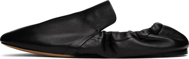 Le Monde Beryl Black Leather Loafers - Image 3