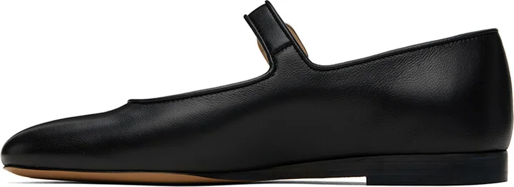 Le Monde Beryl Black Mary Jane Ballerina Flats - Image 3