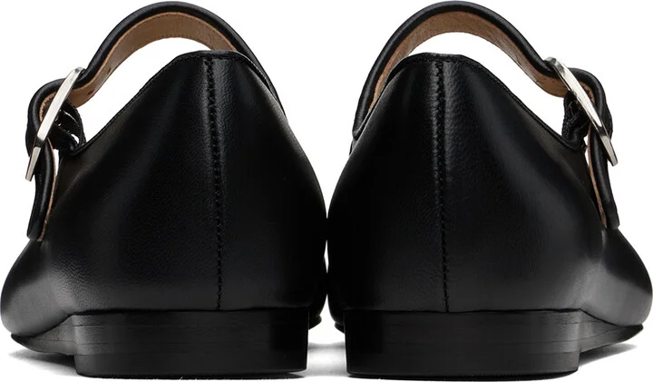 Le Monde Beryl Black Mary Jane Ballerina Flats - Image 2