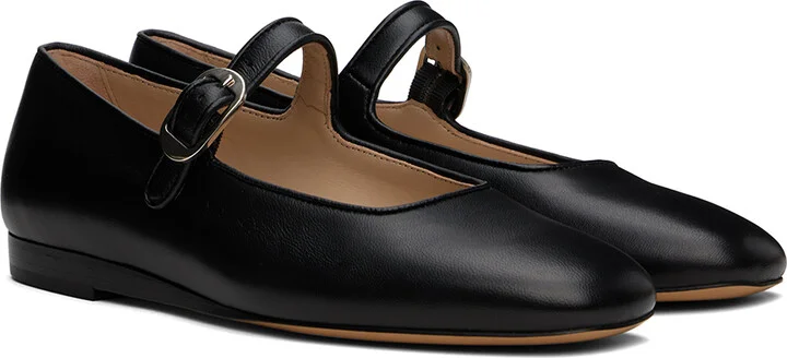 Le Monde Beryl Black Mary Jane Ballerina Flats - Image 4