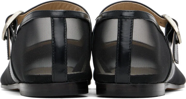 Le Monde Beryl Black Mary Jane Ballerina Flats - Image 2