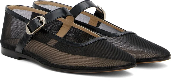 Le Monde Beryl Black Mary Jane Ballerina Flats - Image 4