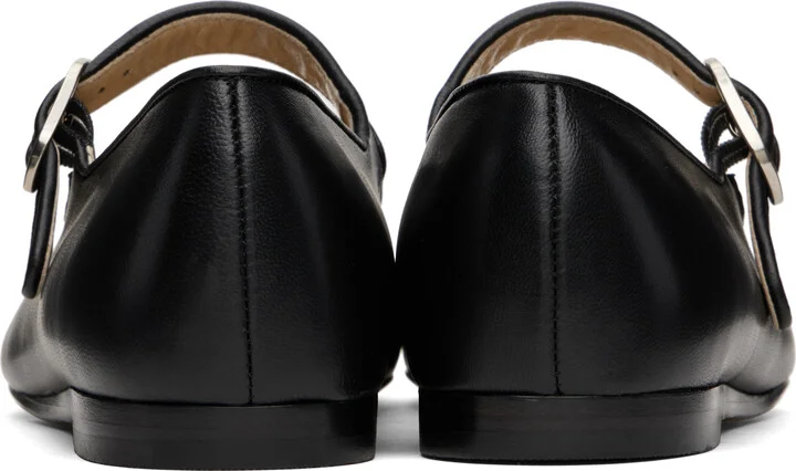 Le Monde Beryl Black Mary-Jane Ballerina Flats - Image 2