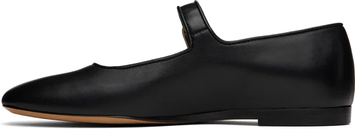 Le Monde Beryl Black Mary-Jane Ballerina Flats - Image 3