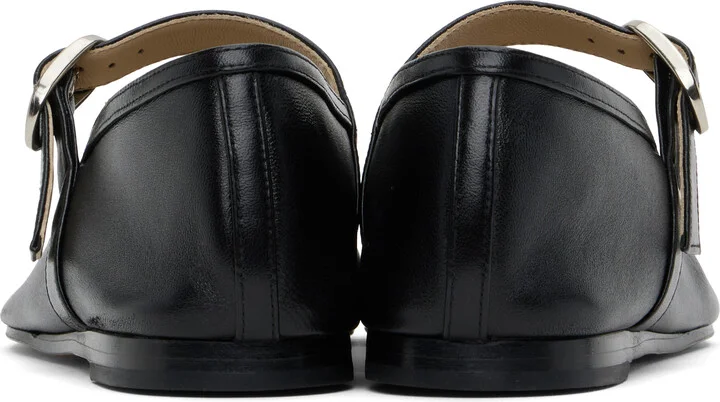 Le Monde Beryl Black Mary Jane Ballerina Flats - Image 2