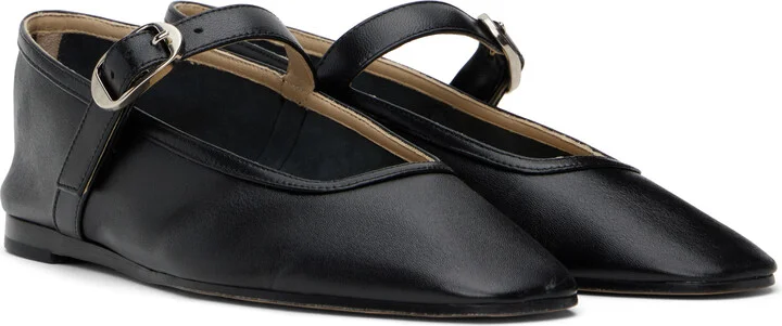 Le Monde Beryl Black Mary Jane Ballerina Flats - Image 4