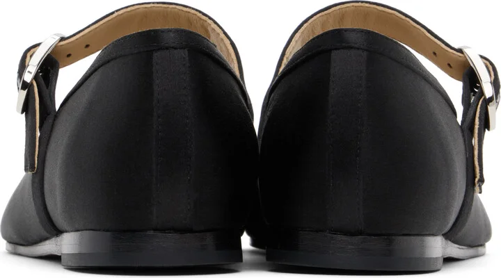 Le Monde Beryl Black Mary Jane Ballerina Flats - Image 2