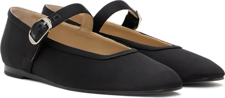 Le Monde Beryl Black Mary Jane Ballerina Flats - Image 4