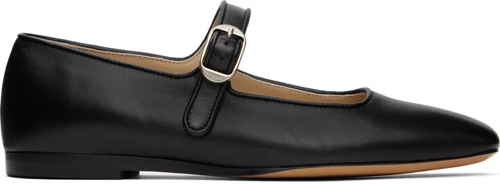 Le Monde Beryl Black Mary-Jane Ballerina Flats