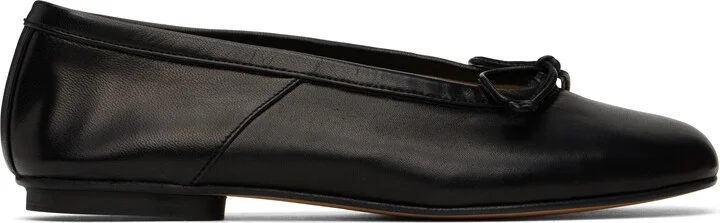 Le Monde Beryl Black Mica Ballerina Flats