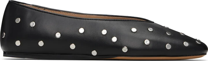 Le Monde Beryl Black Regency Slipper Ballerina Flats