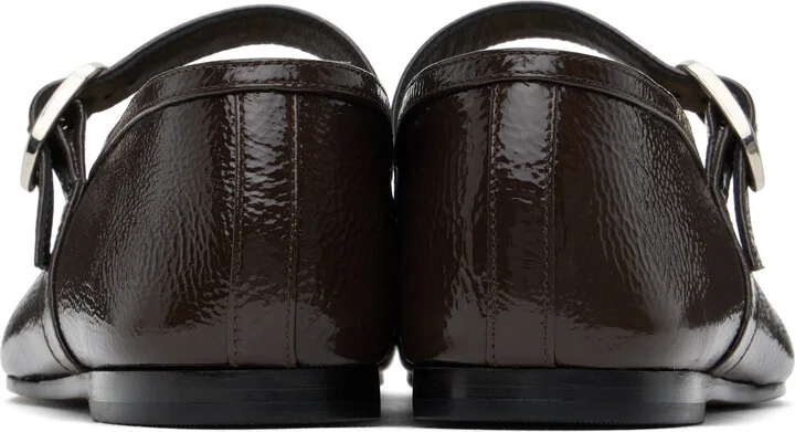 Le Monde Beryl Brown Ballet Mary Jane Ballerina Flats - Image 2