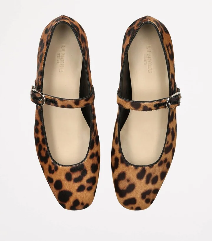 Le Monde Beryl Calf Hair Mary Jane Ballet Flats - Image 4