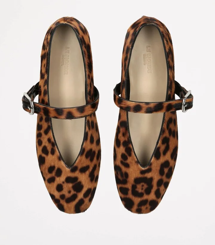 Le Monde Beryl Calf Hair Stella Flats - Image 4