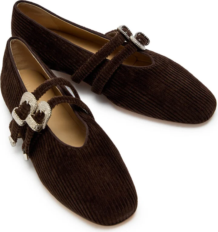 LE Monde Beryl Claudia Satin Ballet Flats - Image 3