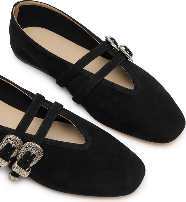 LE Monde Beryl Claudia Suede Ballet Flats - Image 3
