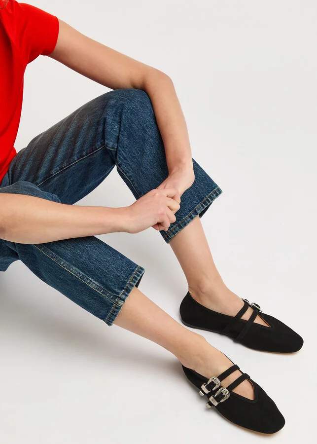LE Monde Beryl Claudia Suede Ballet Flats - Image 5