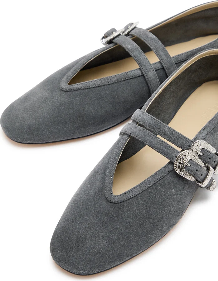 LE Monde Beryl Claudia Suede Ballet Flats - Image 3