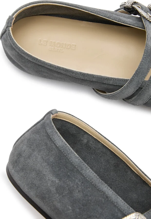 LE Monde Beryl Claudia Suede Ballet Flats - Image 4