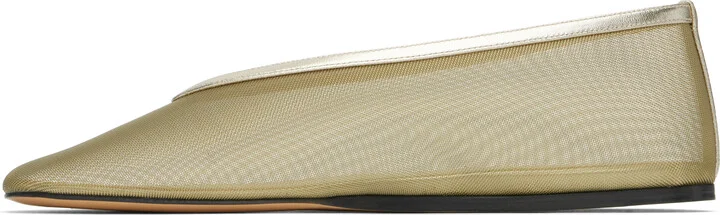 Le Monde Beryl Gold Luna Ballerina Flats - Image 3