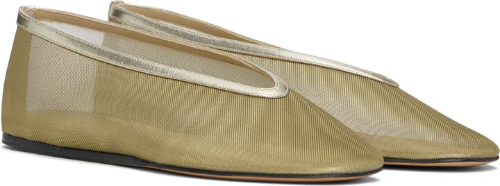 Le Monde Beryl Gold Luna Ballerina Flats - Image 4