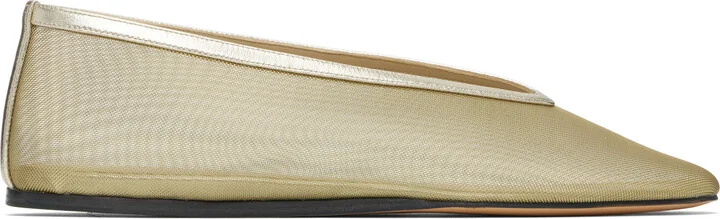 Le Monde Beryl Gold Luna Ballerina Flats