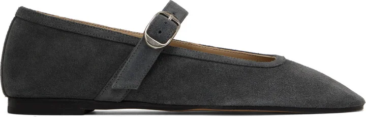 Le Monde Beryl Gray Mary Jane Ballerina Flats