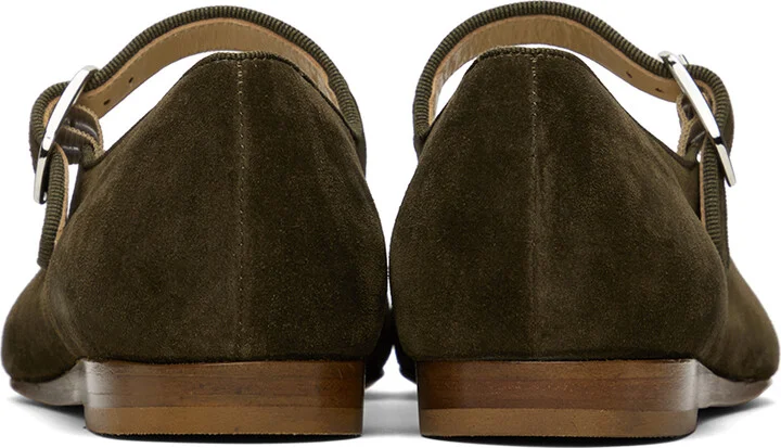 Le Monde Beryl Khaki Mary Jane Ballerina Flats - Image 2