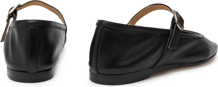 LE Monde Beryl Lea Mary Jane Leather Ballet Flats - Image 4