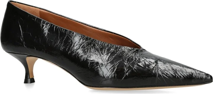 Le Monde Beryl Leather Babouche Kitten Heel 35 - Image 4