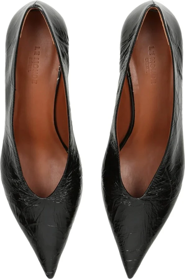 Le Monde Beryl Leather Babouche Kitten Heel 35 - Image 6