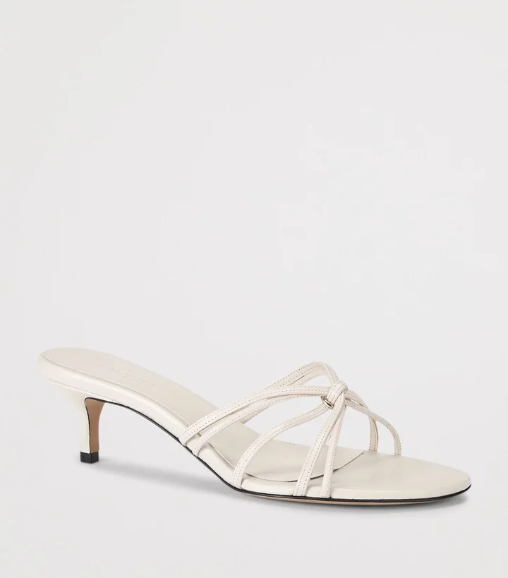 Le Monde Beryl Leather Kitten Heels 50 - Image 4