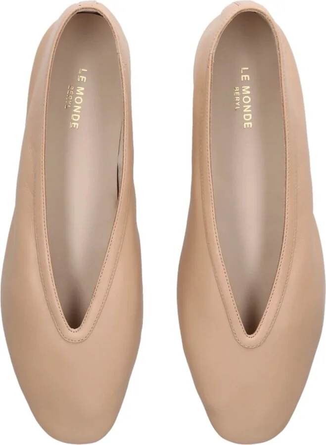 Le Monde Beryl Leather Luna Ballet Flats - Image 6