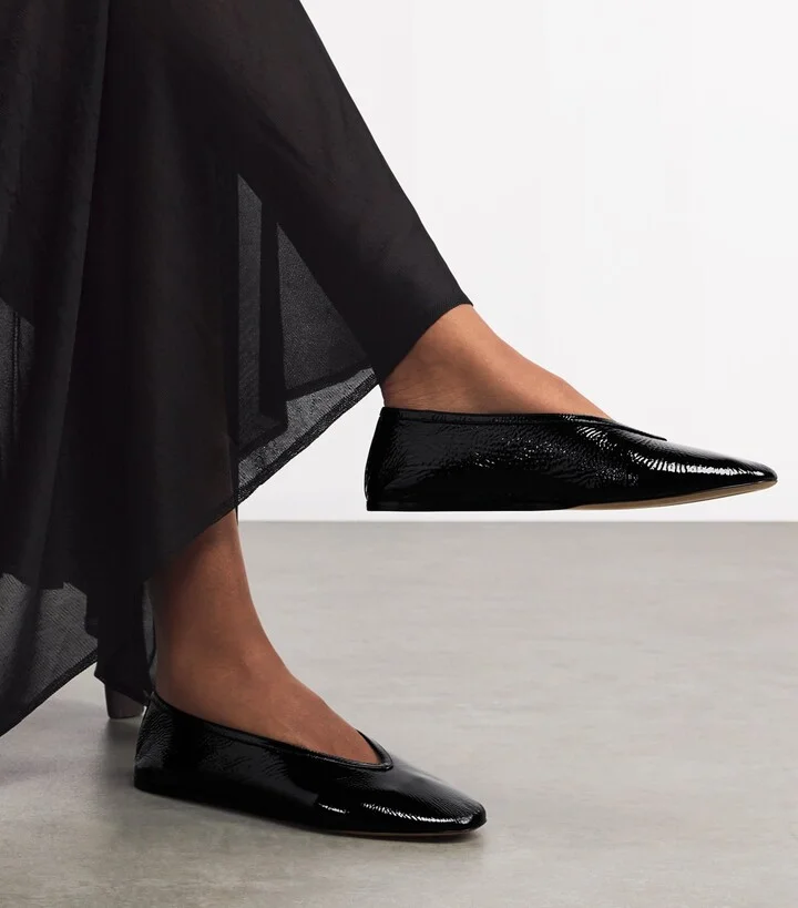 Le Monde Beryl Leather Luna Ballet Flats - Image 2