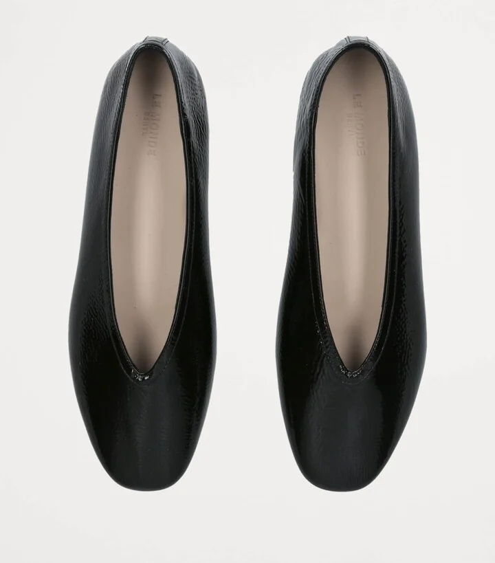 Le Monde Beryl Leather Luna Ballet Flats - Image 6