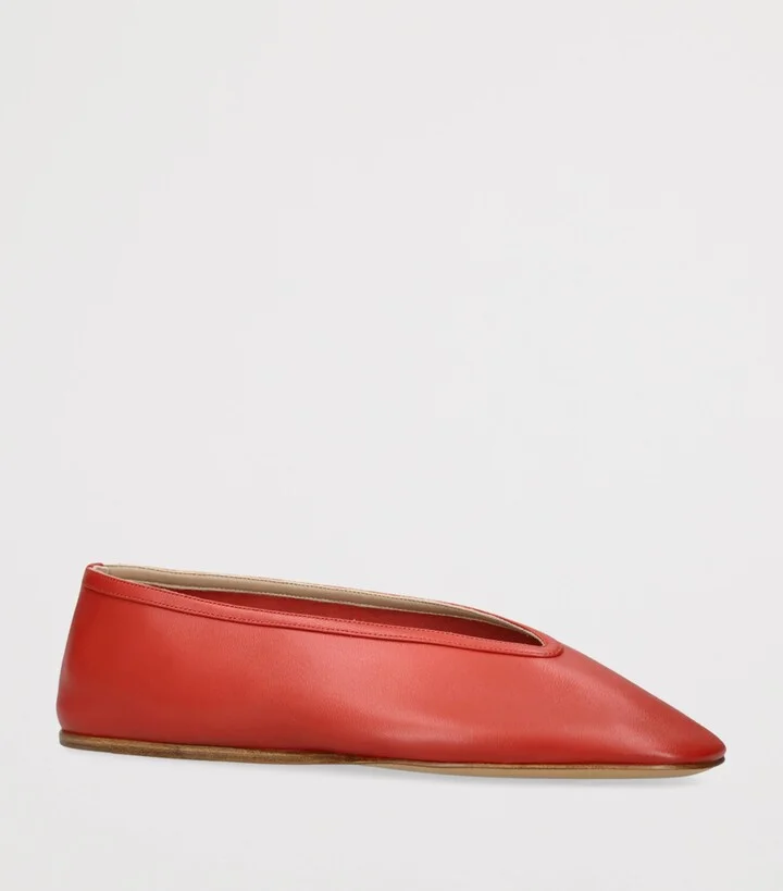 Le Monde Beryl Leather Luna Ballet Flats - Image 3