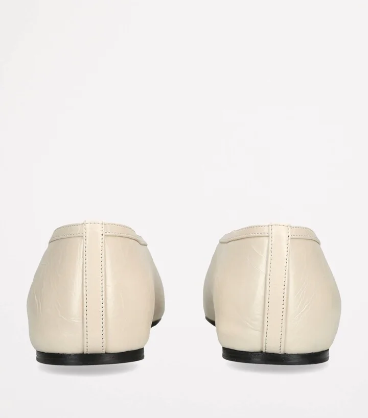 Le Monde Beryl Leather Luna Ballet Flats - Image 3