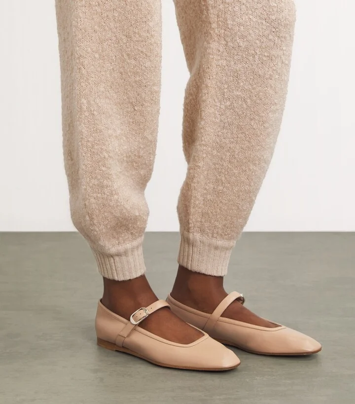 Le Monde Beryl Leather Mary Jane Ballet Flats - Image 2